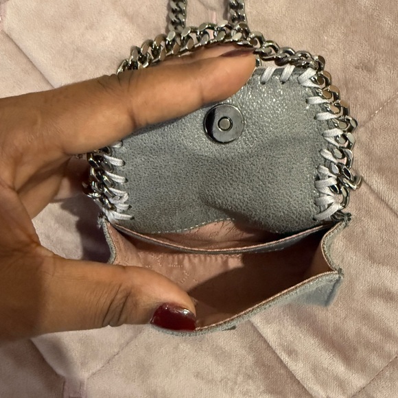 STELLA MCCARTNEY Falabella Micro Cardholder W/ Chain - Picture 8 of 11